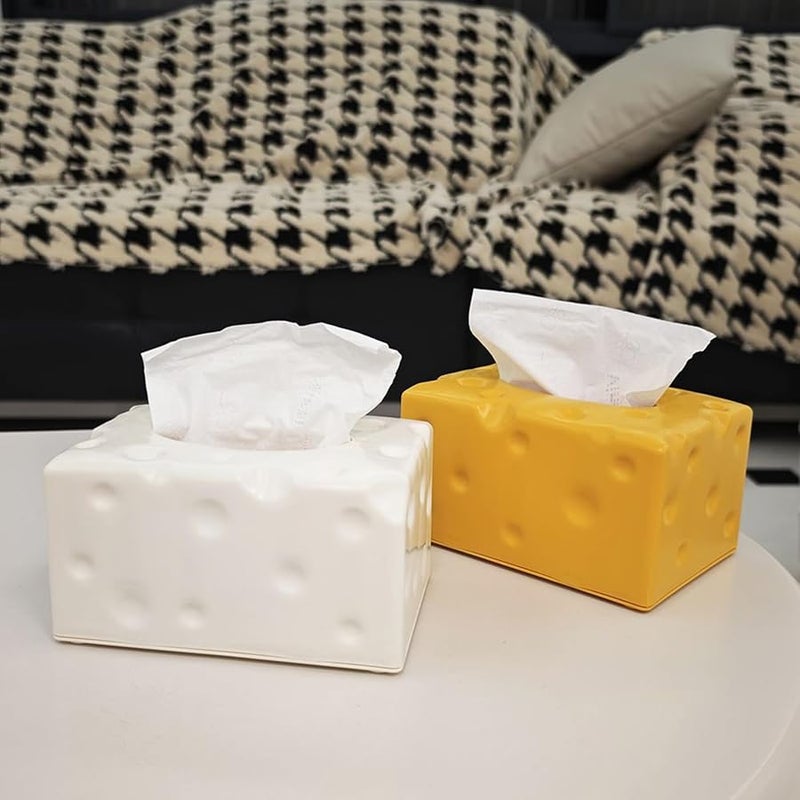 Cheese Shaped Tissue Box Kitchen Countertop Storage Container Paper Organiser - Image 3